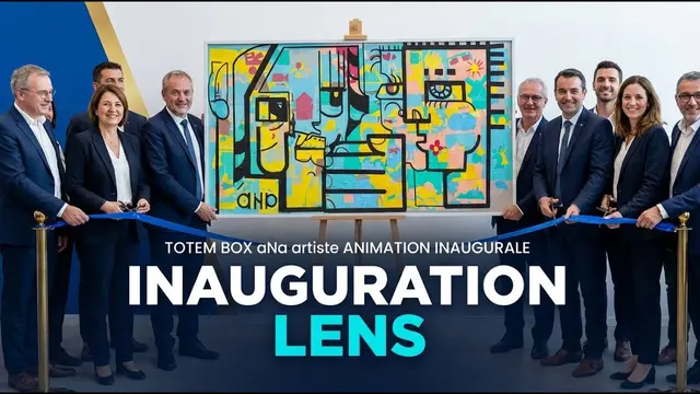 Totem Box – inauguration et première pierre à Lens, 50 participants : Animation inaugurale artistique et participative,