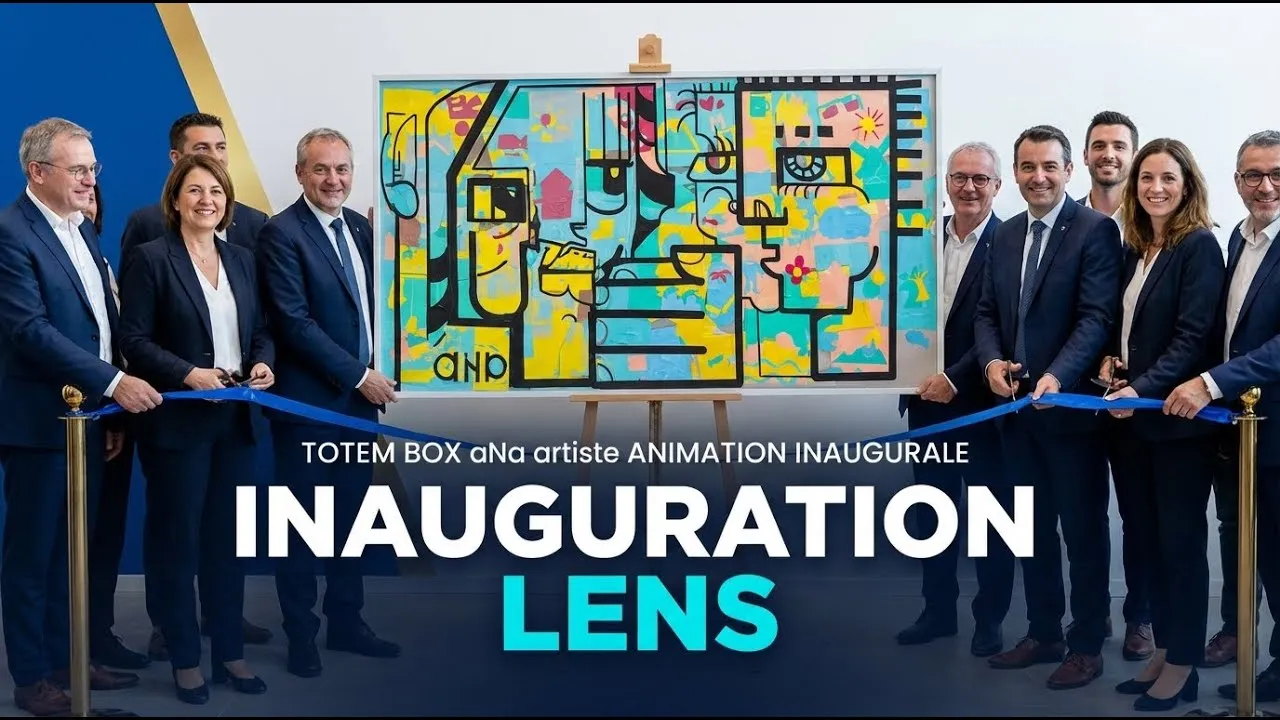 Totem Box – inauguration et première pierre à Lens, 50 participants : Animation inaugurale artistique et participative,