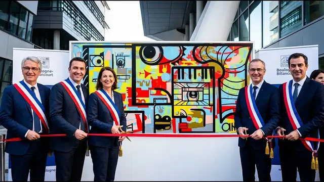 Totem Box – inauguration et première pierre à BOULOGNE-BILLANCOURT, 100 participants : Conjuguez art et convivialité lors de votre inauguration