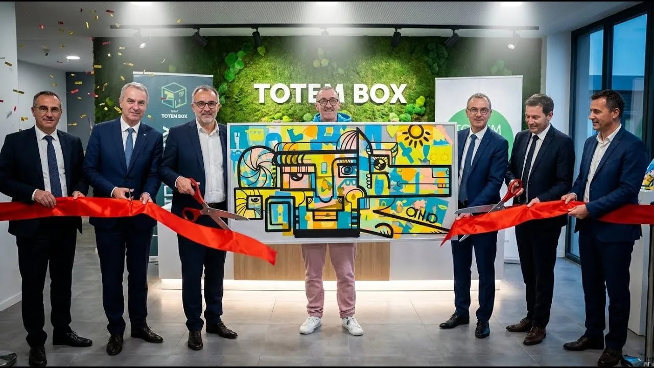 Totem Box – inauguration et première pierre à Nancy, 70 participants : Créez une œuvre collective lors de votre inauguration, un