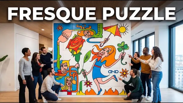 Puzzle – séminaire à Lyon : Transformez votre équipe en créateurs : une fresque puzzle