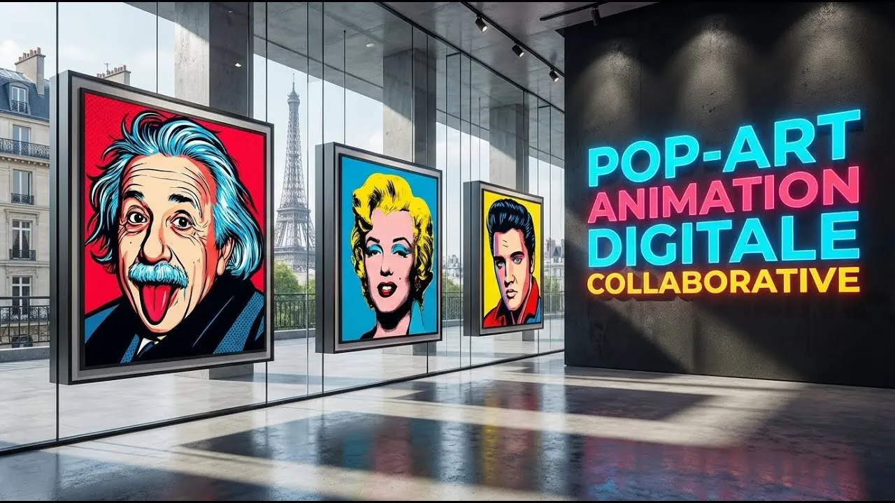 Digital Mural – cocktail à Paris, 500 participants : Créez une exposition Pop Art collaborative depuis chez