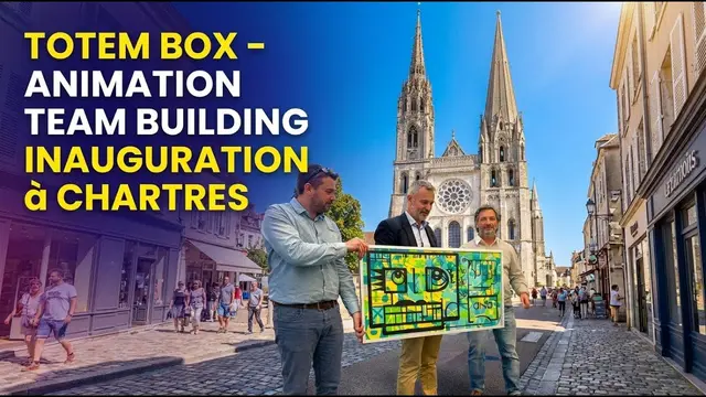 Totem Box – inauguration et première pierre à Chartres, 100 participants : Transformez votre inauguration en œuvre collective qui