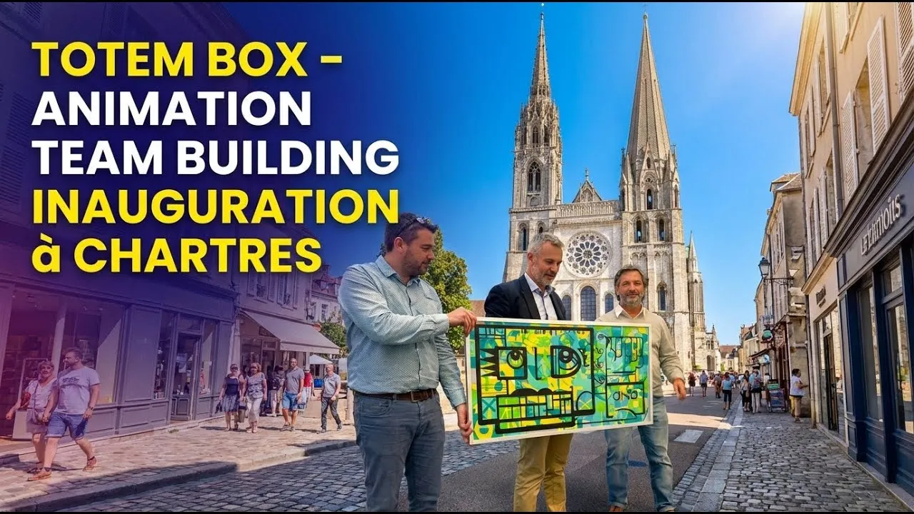 Totem Box – inauguration et première pierre à Chartres, 100 participants : Transformez votre inauguration en œuvre collective qui