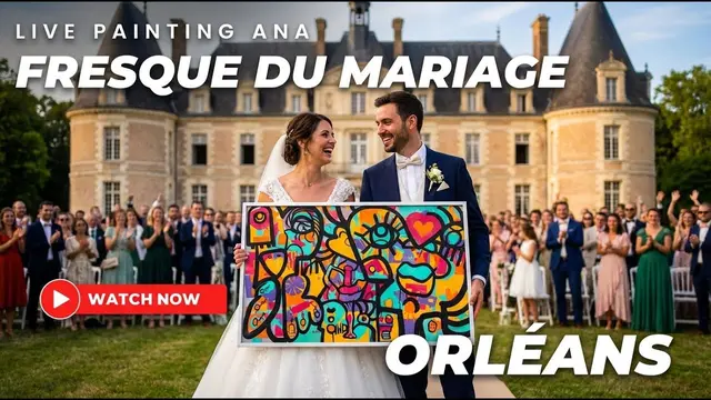 Tube Live aNa – mariage à Orléans, 120 participants : Une fresque collaborative créée en live pour transformer