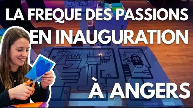 Fresque à plat – inauguration et première pierre à Les Ponts-de-Cé, 100 participants : Fresque inaugurale sans peinture pour BE Bellon : 100