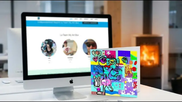 Digital Mural – international, 30 participants : Créez une carte de vœux collective unique qui renforce
