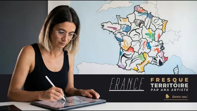 Fresque à plat – séminaire : Transformez la carte de France en fresque collaborative