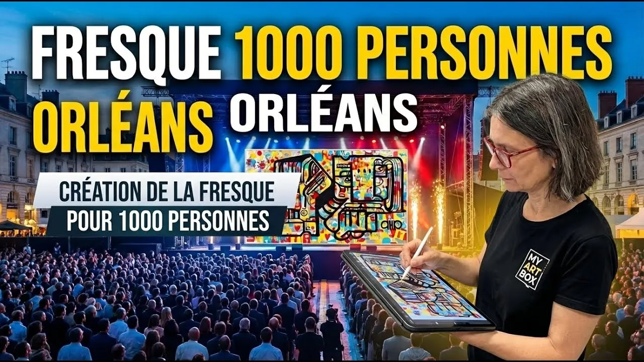 Digital Mural – anniversaire à Orléans, 1000 participants : Transformez votre culture d'entreprise en œuvre collective