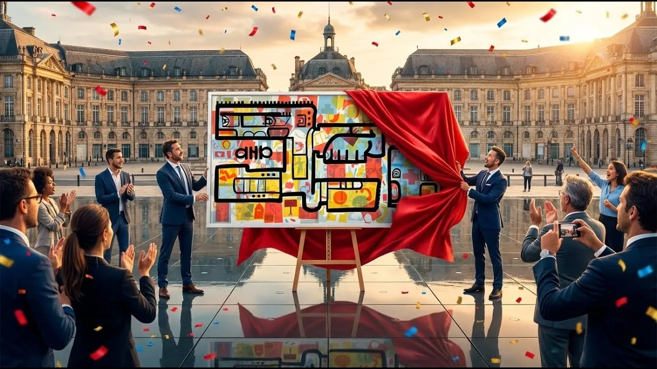 Totem Box – cocktail à Bordeaux, 800 participants : Inaugurez vos nouveaux locaux avec une fresque