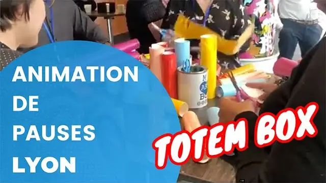 Totem Box – congrès à Lyon : Transformez vos pauses en moments créatifs et participatifs