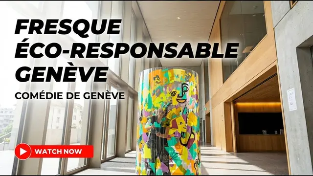 Tube Live aNa – international à Genève, 300 participants : Une fresque totem écoresponsable qui réunit petits et
