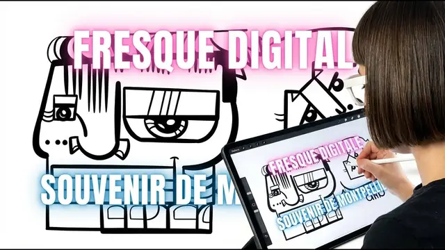 Digital Mural – séminaire à Montpellier, 120 participants : Immortalisez un lieu qui compte avec une fresque