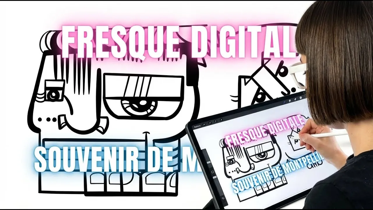 Digital Mural – séminaire à Montpellier, 120 participants : Immortalisez un lieu qui compte avec une fresque
