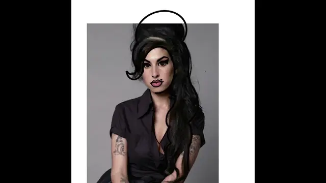 Digital Mural : Portrait digital Amy Winehouse : art participatif alliant