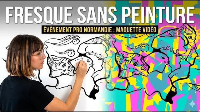 Fresque à plat – congrès, 120 participants : Fresque participative sans peinture pour fédérer 120