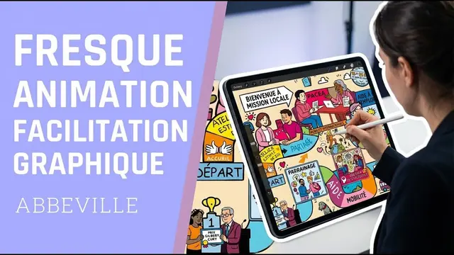 Digital Mural – anniversaire à Abbeville, 500 participants : Transformez vos valeurs en fresque digitale animée, révélée