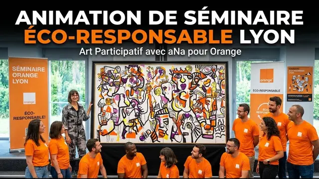 Tube Live aNa – séminaire à Lyon, 280 participants : Créez une fresque géante éco-responsable qui fédère vos