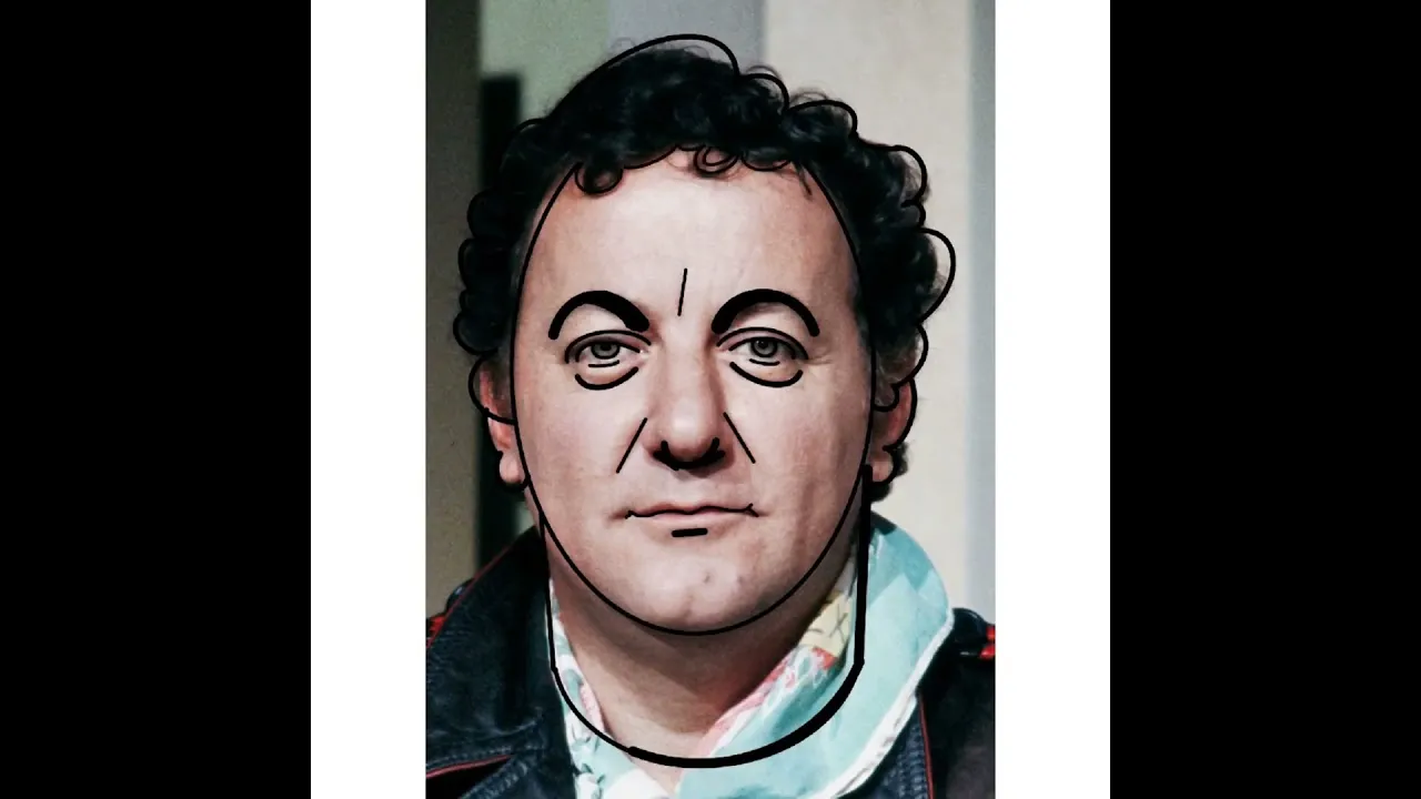Digital Mural : Portrait digital animé de Coluche par anaystof My Art Box :