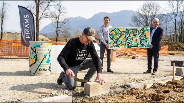 Totem Box – inauguration et première pierre à Annecy, 60 participants : Créez une œuvre collective mémorable pour marquer vos
