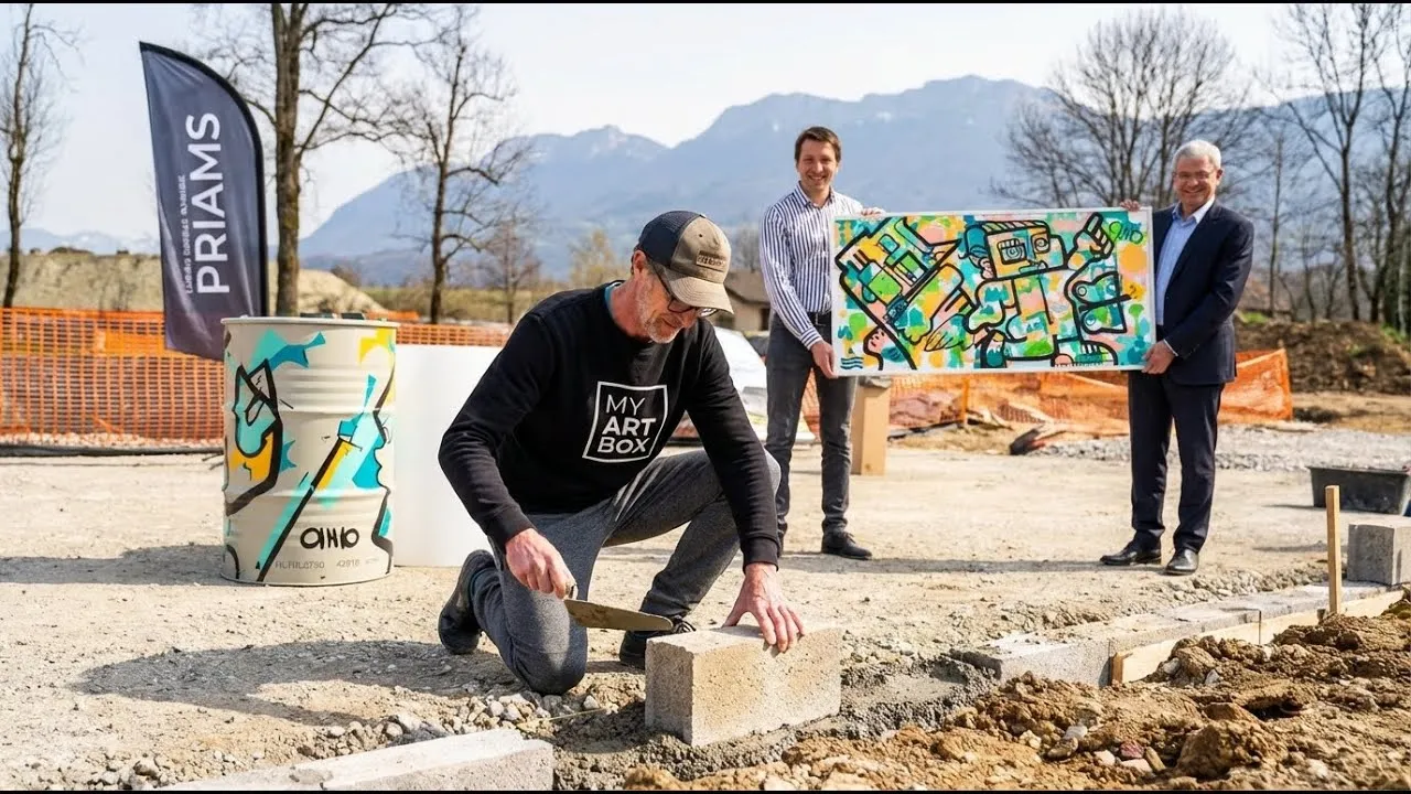 Totem Box – inauguration et première pierre à Annecy, 60 participants : Créez une œuvre collective mémorable pour marquer vos