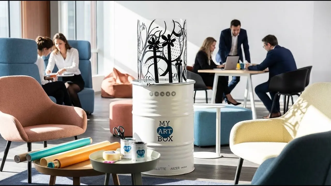 Totem Box – séminaire à Paris, 100 participants : Transformez vos séances de brainstorming en fresques