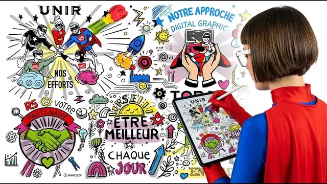 Digital Mural – cocktail à Rivery, 200 participants : Transformez vos conférences en œuvres collectives avec la
