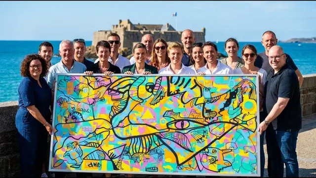 Totem Box – séminaire à Saint-Malo, 37 participants : Fédérez vos équipes avec une animation artistique unique,