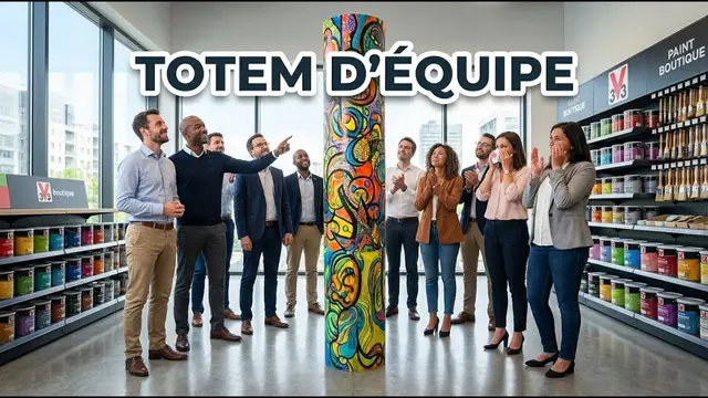 Fresque à plat – outdoor à Divonne-les-Bains, 95 participants : Créez un totem artistique unique qui renforce la cohésion