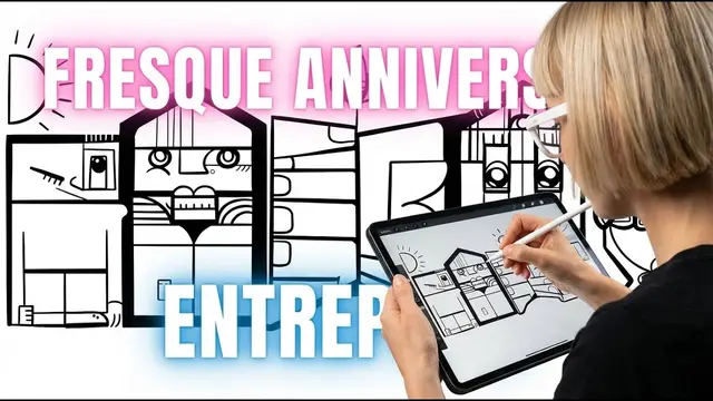 Fresque à plat – anniversaire à Mitry-Mory : Animez votre anniversaire d'entreprise avec une fresque